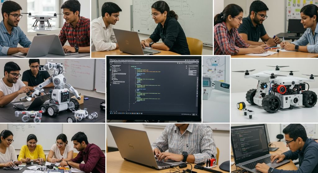 The founding team of DevRobo Labs planning the next STEAM training program